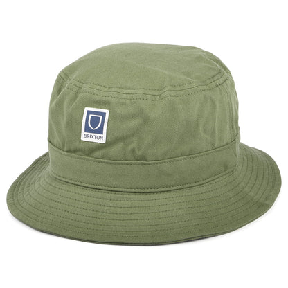 Sombrero de pescador Beta plegable de algodón de Brixton - Verde Oliva