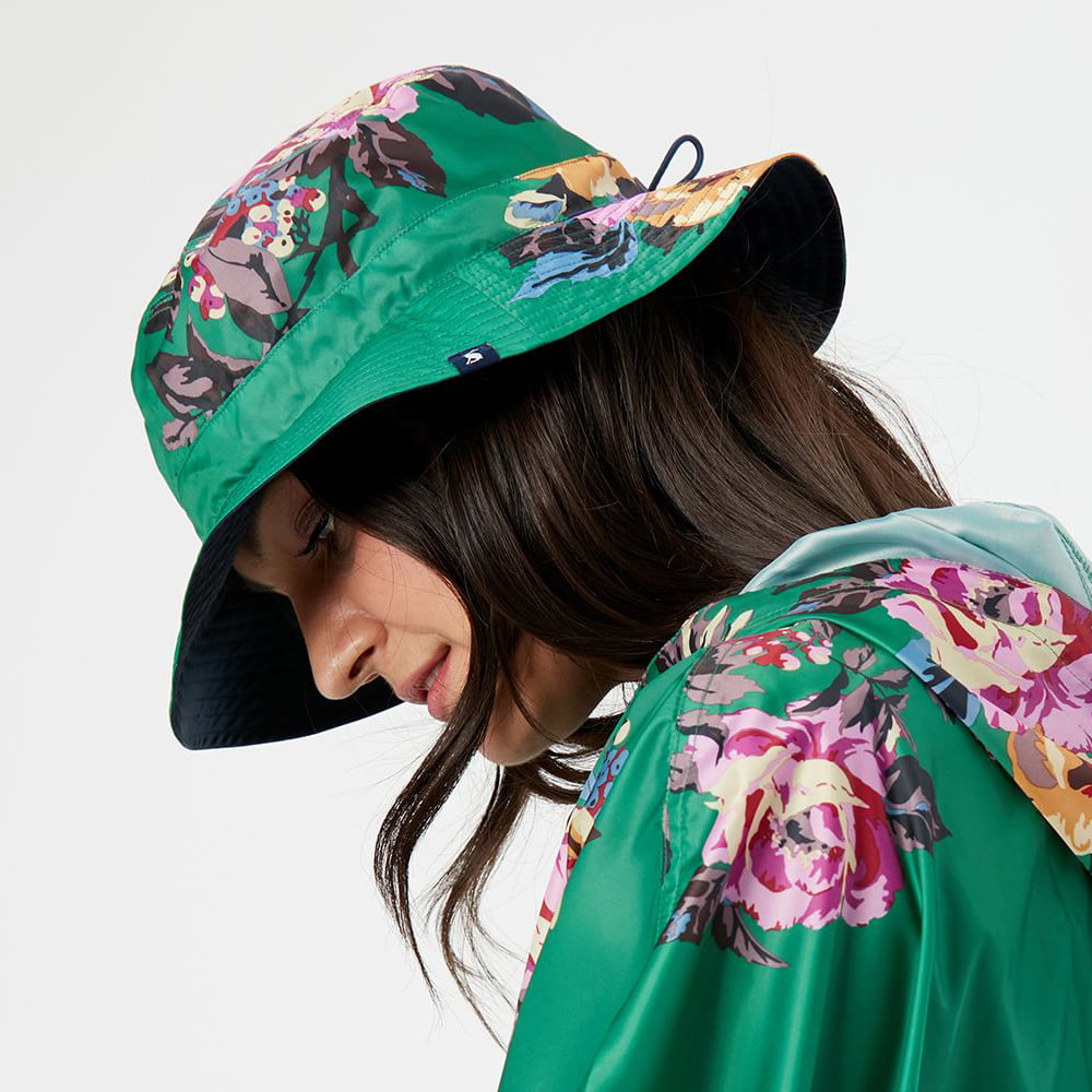 Sombrero de pescador Milport reversible Floral de Joules - Verde