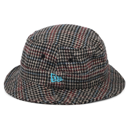 Sombrero de pescador Houndstooth Check de New Era - Marrón