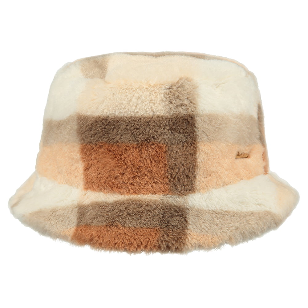 Sombrero de pescador Bretia de piel sintética a cuadros de Barts - Blanco-Multi