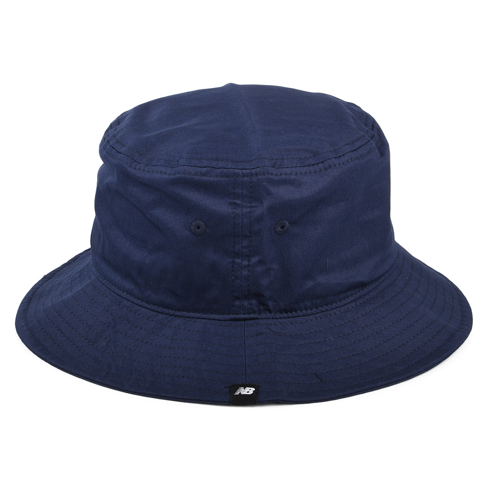 Sombrero de pescador de sarga de algodón de New Balance - Azul Marino