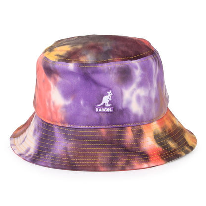 Sombrero de pescador Tie Dye de Kangol - Morado-Rosa-Multi