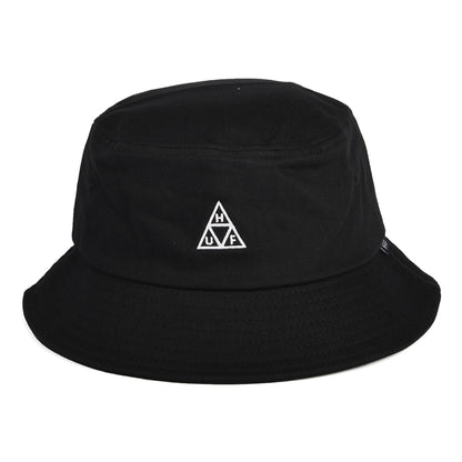 Sombrero de pescador Essentials Triple Triangle Cotton de HUF - Negro