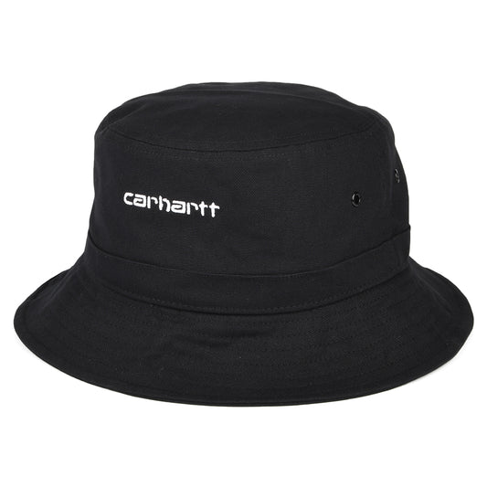Sombrero de pescador Script de algodón de Carhartt WIP - Negro