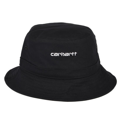 Sombrero de pescador Script de algodón de Carhartt WIP - Negro