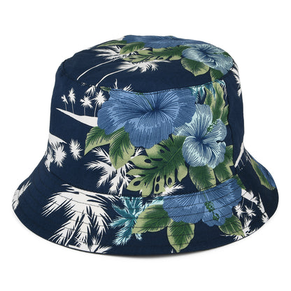 Sombrero de pescador reversible de algodón de Failsworth - Azul Marino