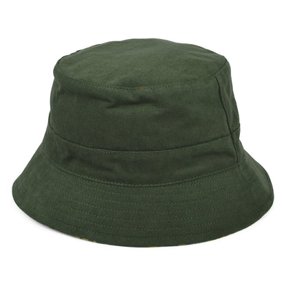 Sombrero de pescador reversible de algodón de Failsworth - Kaki
