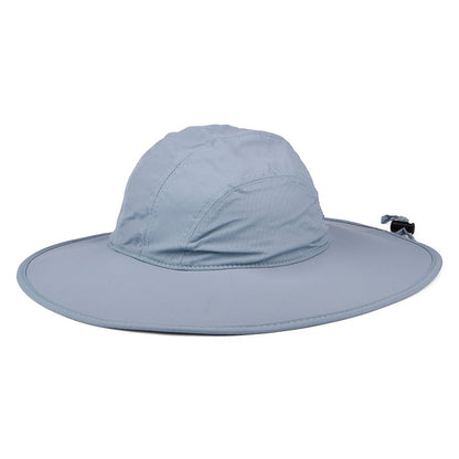 Sombrero Boonie Florenzia de ala ancha de nylon de Scala - Gris Claro