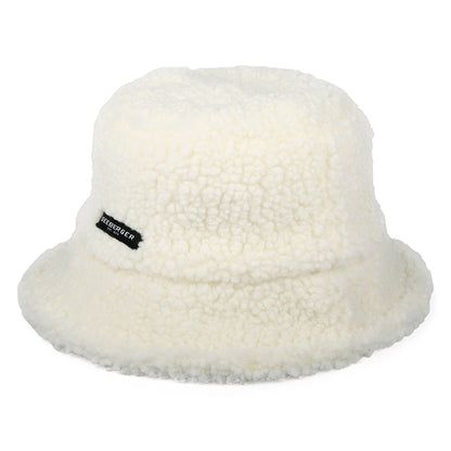 Sombrero de pescador reversible de Sherpa de Seeberger - Blanco Roto