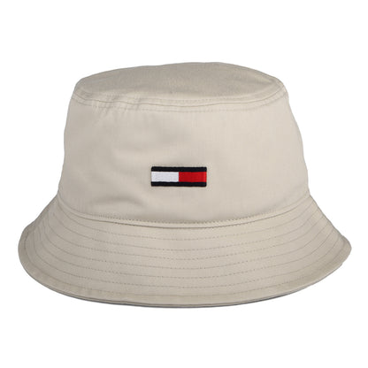 Sombrero de pescador TJM Flag de algodón orgánico de Tommy Hilfiger - Beige