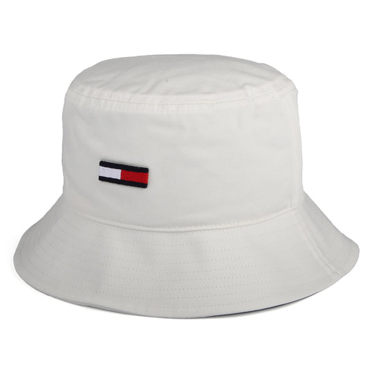 Sombrero de pescador TJW Flag de algodón orgánico de Tommy Hilfiger - Crudo