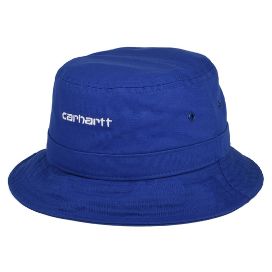 Sombrero de pescador Script de algodón de Carhartt WIP - Azul