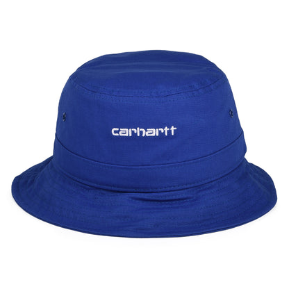 Sombrero de pescador Script de algodón de Carhartt WIP - Azul