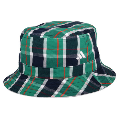 Sombrero de pescador reversible de sarga de algodón de Adidas - Blanco