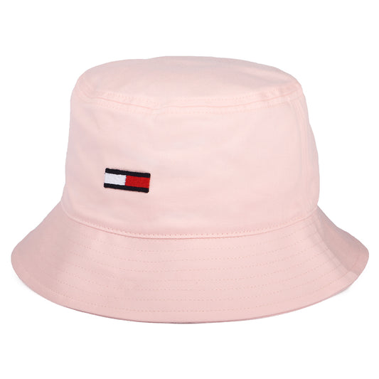 Sombrero de pescador TJW Flag de algodón orgánico de Tommy Hilfiger - Rosa Claro
