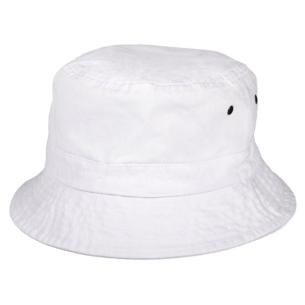 Sombrero de pescador plegable de algodón de Jaxon & James - Blanco
