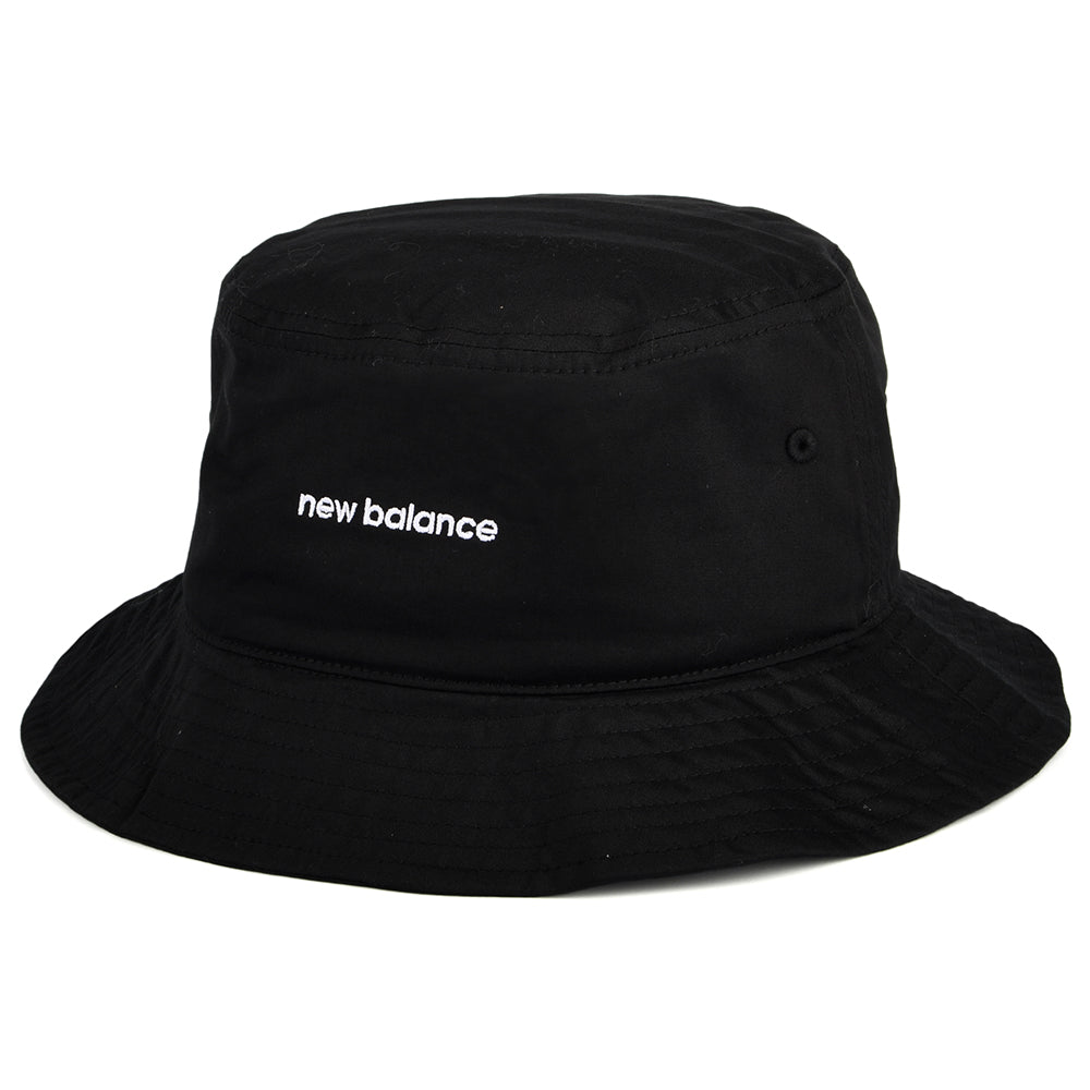 Sombrero de pescador de sarga de algodón de New Balance - Negro