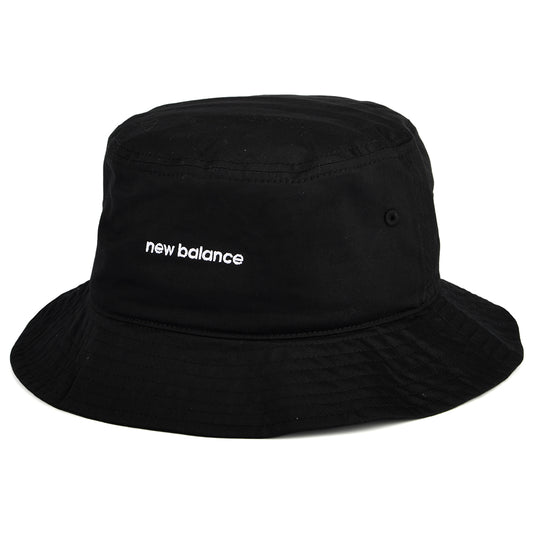 Sombrero de pescador de sarga de algodón de New Balance - Negro