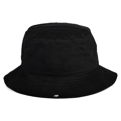 Sombrero de pescador de sarga de algodón de New Balance - Negro