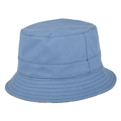 Sombrero de pescador reversible de algodón de Failsworth - Azul Cielo