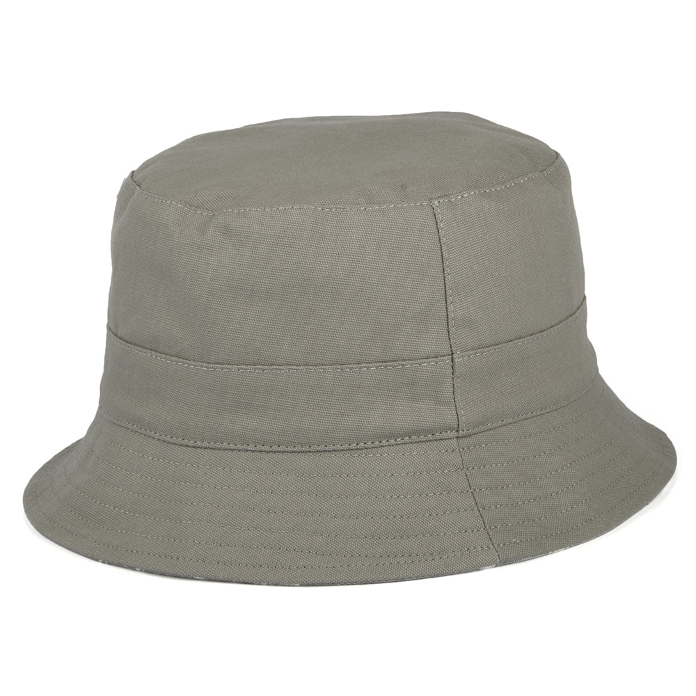 Sombrero de pescador reversible de algodón de Failsworth - Beige Masilla