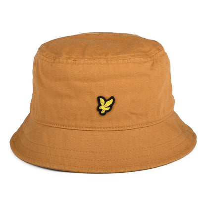Sombrero de pescador de sarga de algodón de Lyle & Scott - Ladrillo