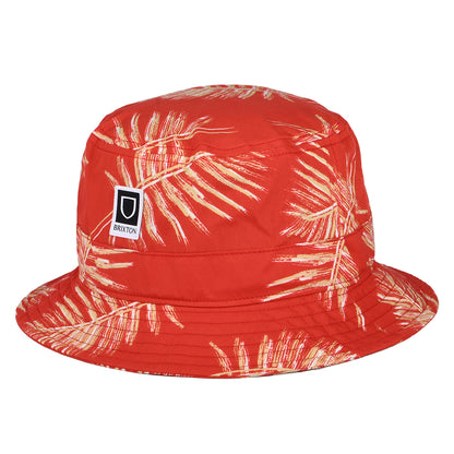Sombrero de pescador Beta Aloha plegable de algodón de Brixton - Rojo