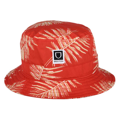 Sombrero de pescador Beta Aloha plegable de algodón de Brixton - Rojo
