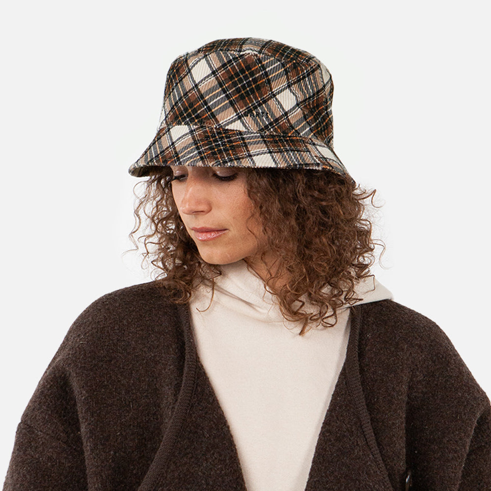Sombrero de pescador Denetti a cuadros de Barts - Marrón