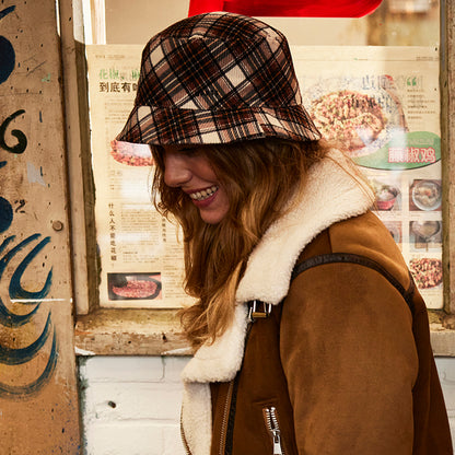 Sombrero de pescador Denetti a cuadros de Barts - Marrón