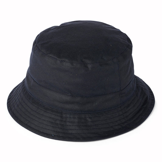 Sombrero de pescador de algodón encerado británico de Failsworth - Azul Marino