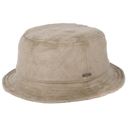 Sombrero de pescador Reserve reversible de Piel de oveja sintética de Brixton - Arena