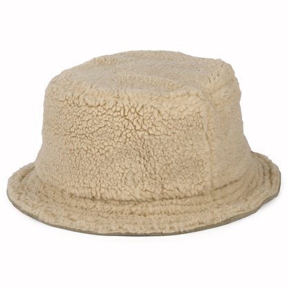 Sombrero de pescador Reserve reversible de Piel de oveja sintética de Brixton - Arena