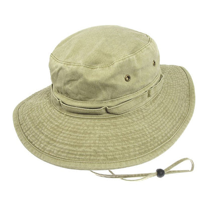Sombrero Boonie plegable de algodón de Jaxon & James - Kaki