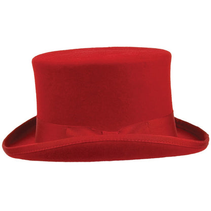 Sombrero de copa Mid Crown de Jaxon & James - Rojo