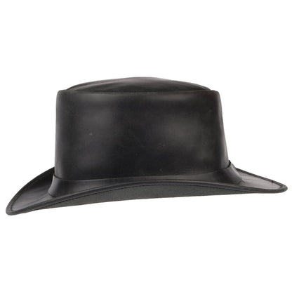 Sombrero de copa de piel de Jaxon & James - Negro