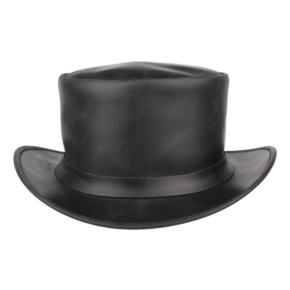 Sombrero de copa de piel de Jaxon & James - Negro