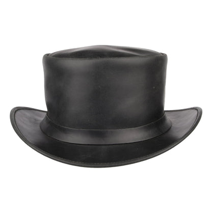 Sombrero de copa de piel de Jaxon & James - Negro