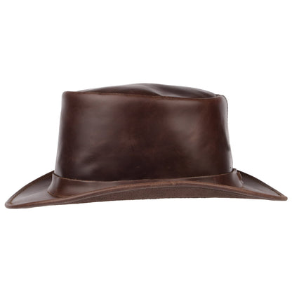 Sombrero de copa de piel de Jaxon & James - Marrón
