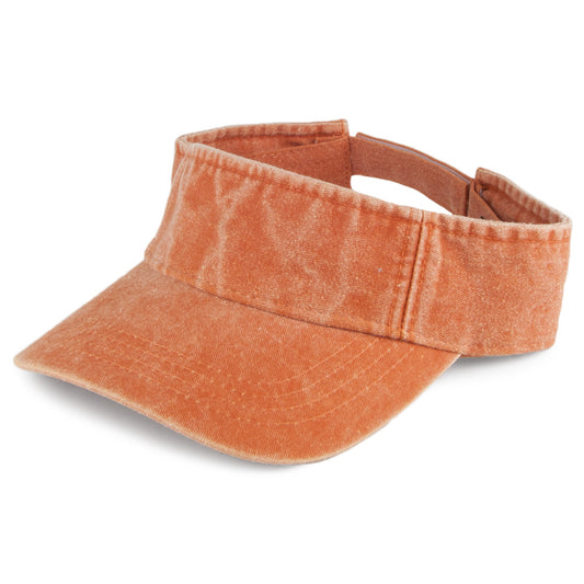 Visera de sarga de algodón de Dorfman Pacific - Naranja