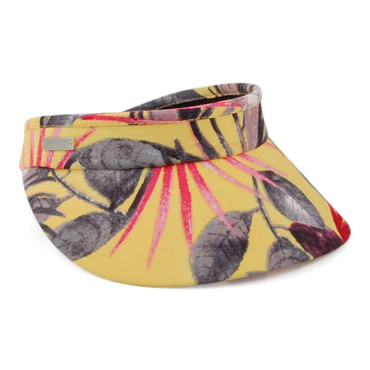 Visera Palm Tree Print de Seeberger - Amarillo