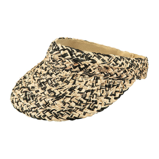 Visera mujeres Fatua de paja de rafia de Barts - Natural-Negro