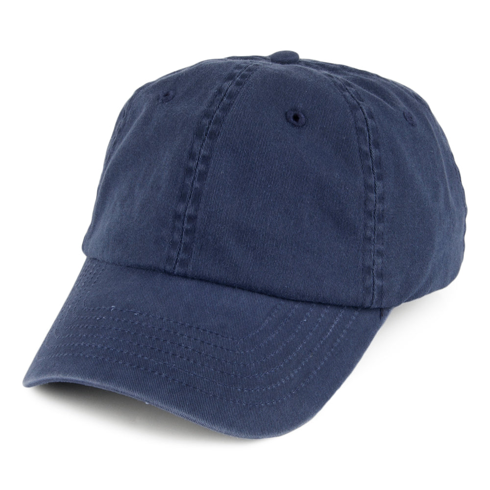 Gorra de béisbol Vintage de algodón de Village Hats - Azul Marino