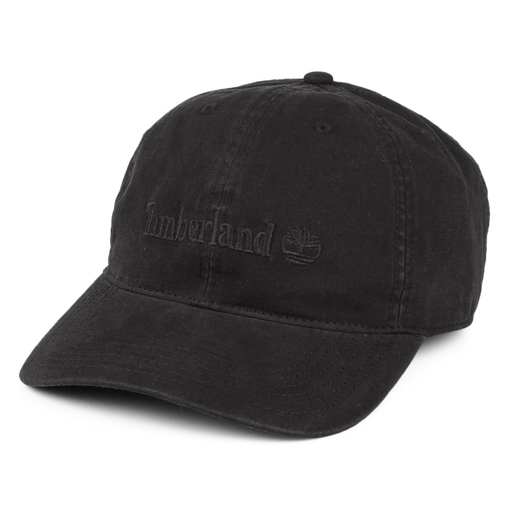 Gorra de béisbol Cooper Hill de algodón de Timberland - Negro