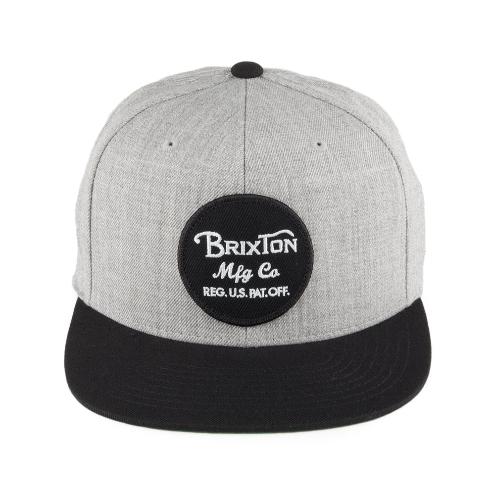Gorra Snapback Wheeler de Brixton - Gris-Negro