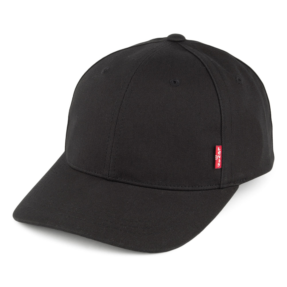 Gorra de béisbol Classic Twill con etiqueta roja de Levi's - Negro