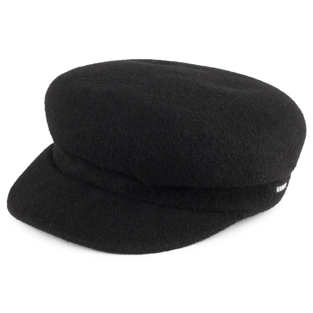 Gorra Enfield de lana de Kangol - Negro