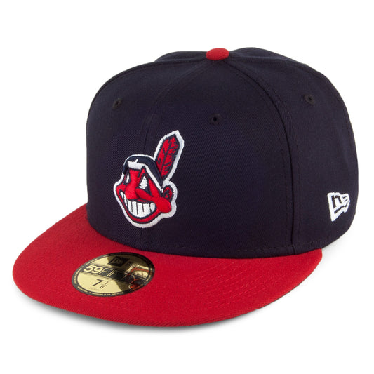 Gorra de béisbol 59FIFTY On Field Cleveland Indians de New Era - Azul-Rojo