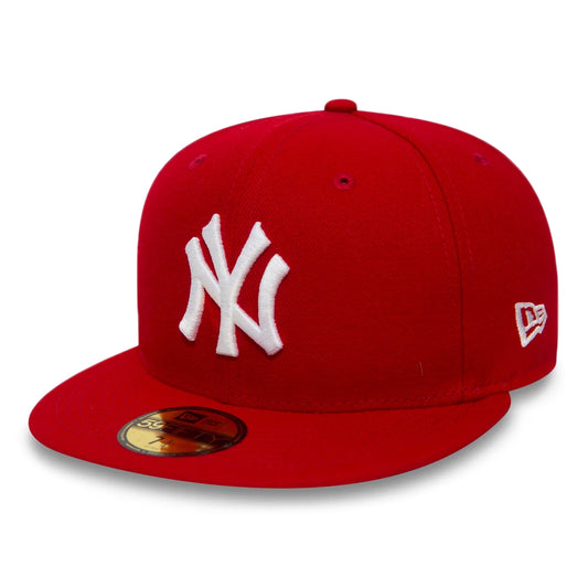 Gorra de béisbol 59FIFTY MLB League Essential New York Yankees de New Era - Rojo-Blanco
