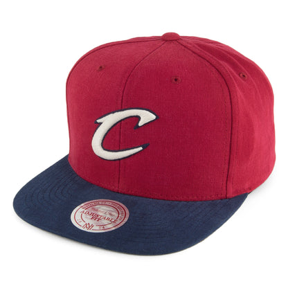 Gorra Snapback Cleveland Cavaliers de Mitchell & Ness - Burdeos-Azul Marino